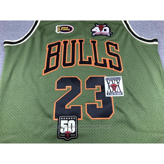 Maillot Chicago Bulls Michael Jordan #23 Mitchell & Ness 1997-98 Vert2